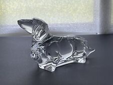 BACCARAT CRYSTAL Dachshund Weiner Dog Figurine FRANCE Glass Paperweight, used for sale  Shipping to Canada