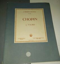 Chopin valses augener d'occasion  Langoiran
