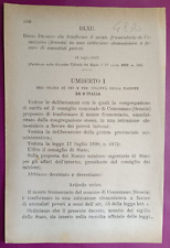 Commezzano 1892 regio usato  Italia