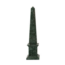 Obelisco Clasico En Mármol Verde Alpi Escultura De Mesa H 40CM segunda mano  Embacar hacia Argentina