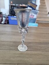 Vintage K. Dopita Studio 1987 Pewter Goblet Chalice The Rose for sale  Shipping to South Africa