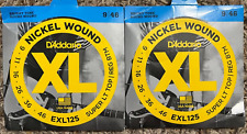 Cuerdas de guitarra D'Addario - EXL125 - 9/46 - 2 paquetes, usado segunda mano  Embacar hacia Argentina