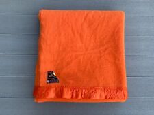 Vintage WITNEY All Wool Blanket 92” X 98” Large ORANGE for sale  Shipping to South Africa