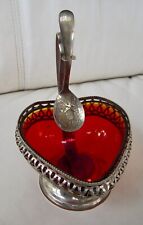 red heart dish glass shaped for sale  Bloomfield