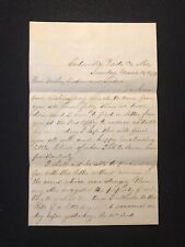 Antigua carta de enfermedad, bebé y documento agrícola de Cedarville Missouri de 1879 segunda mano  Embacar hacia Mexico