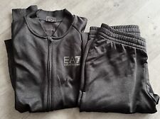 Used, Men's Emporio Armani EA7 Poly Regular Fit Tracksuit in Black for sale  Shipping to South Africa