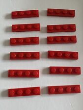 Lego 12 placas planas 1x4 - parte 3710 - Vermelho comprar usado  Enviando para Brazil