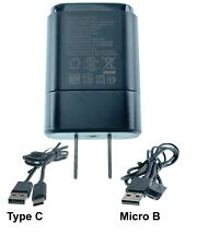 Carregador de parede LG original preto 5V-0.85A inclui 2 cabos USB, tipo C e Micro B, usado comprar usado  Enviando para Brazil