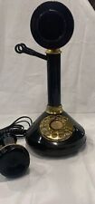 Teléfono con candelabro vintage dial giratorio, teléfono inspirado teléfono Stick. segunda mano  Embacar hacia Argentina