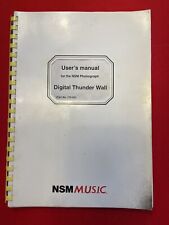 Nsm jukebox manual for sale  PONTYCLUN