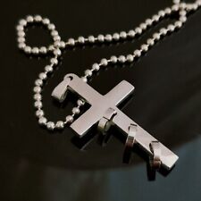 Collana rosario acciaio usato  Vercelli