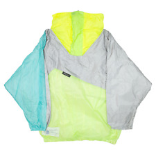 LINEA SILVIE Paragliding Pullover Jacket Silver Colourblock Mens 3XL for sale  Shipping to South Africa