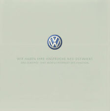 VW Phaeton Leasing Prospekt 2002 1/02 D brochure prospekt prospekt broszura katalog na sprzedaż  Wysyłka do Poland