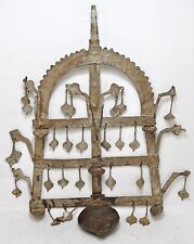 Usado, Lámpara de aceite antigua de hierro para decoración de pared con soporte para velas original antigua hecha a mano segunda mano  Embacar hacia Argentina