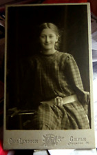 Usado, Greta Ste....., idade 11, 1907, Gevle Suécia belo retrato sentado, amputado, $8 comprar usado  Enviando para Brazil