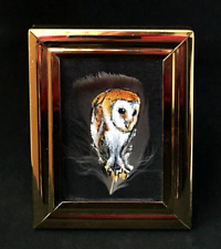 Owl painting real for sale  BURNTISLAND