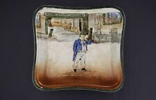 Antique 1908 Royal Doulton Dickens Ware Cap'n Cuttle Square Dish Made in England for sale  Shipping to South Africa