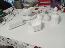 assorted pieces milk glass for sale  New Bedford