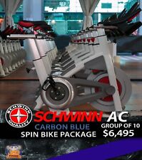 Schwinn AC Carbon Blue Spin Bikes 10 Piece Package for sale  Bay Shore