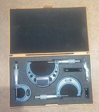 Used, Mitutoyo 103-927 Outside Micrometer Set, (3 Piece Set) for sale  Shipping to South Africa