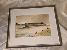 Vintage watercolor painting for sale  Deep River