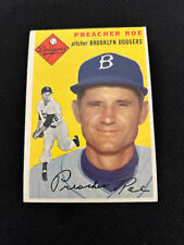 1954 TOPPS PREACHER ROE BROOKLYN DODGERS #14 VINTAGE EX NICE BASEBALL CARD, used for sale  Shipping to South Africa