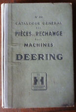 Deering catalogue pieces d'occasion  France