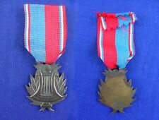 Medalla Confederación Musical Francia, bronce Médaille de la Confédération FREEPOST segunda mano  Embacar hacia Argentina