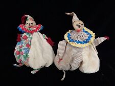 Usado, 2 muñecas payaso vintage/antiguas hechas a mano segunda mano  Embacar hacia Argentina