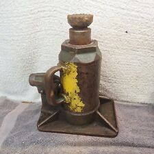 Vintage 12A Hydraulic Bottle Jack With Carrying Handle Made In USA Green Yellow for sale  Shipping to South Africa