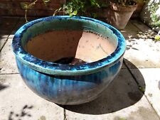 Used, large outdoor glazed ceramic plant / shrub pots for sale  CHESTER
