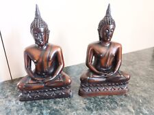 Pair praying buddha for sale  CALDICOT