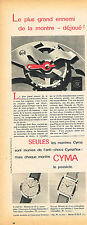 PUBLICITE ADVERTISING 035  1955 CYMA   collection montres CYMAFLEX d'occasion  Roquebrune-sur-Argens