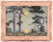 ALEXANDER MACLEAN (1867-1940) MOONLIT LANDSCAPE ANTIQUE SCOTTISH OIL PAINTING, used for sale  Shipping to South Africa