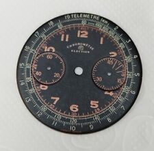 Mostrador de relógio Valjoux 22 cronógrafo ELEIÇÃO PRETO, CREME, ESTAMPA COOPER comprar usado  Enviando para Brazil