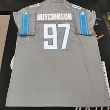 Camiseta deportiva de los Detroit Lions gris vapor de Aidan Hutchinson #97. segunda mano  Embacar hacia Mexico