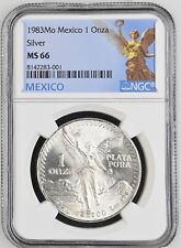1983 México Silver Libertad 1 onza 1 onza moneda NGC como nueva 66 segunda mano  Embacar hacia Argentina