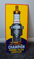 vintage original champion spark plug sign for sale  Carpentersville