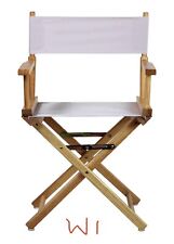Cadeira de diretor 18" estrutura natural com lona branca, usado comprar usado  Enviando para Brazil