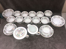 Noritake ROSELACE #5041 Set of 12 Cups & 12 Saucers w/Cream & Sugar for sale  Shipping to South Africa