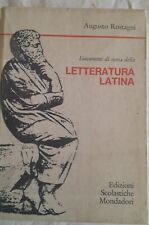 Letteratura latina augusto usato  Vallebona