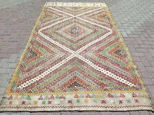 Tapetes de área, tapete de lã turca Kilim, tapete boho feito à mão tapete de chão Kelim 63 x 117 comprar usado  Enviando para Brazil