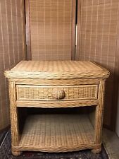 Rattan Wicker Storage Unit with drawer, Rattan/Wicker  By The Pier, 23” H X 25”w for sale  Shipping to South Africa