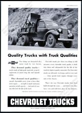 Camión de volteo Chevrolet 1940 foto inusual de colección anuncio impreso comercial segunda mano  Embacar hacia Argentina
