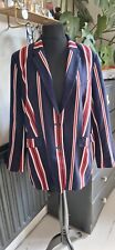 Navy striped blazer for sale  BOURNEMOUTH