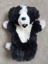THE PUPPET COMPANY - Childrens Soft Toy - Hand Puppet - Black/White Collie Dog  for sale  ENFIELD