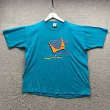 Camiseta masculina vintage anos 80 anos 90 Herman Miller manga curta GG ponto único azul comprar usado  Enviando para Brazil