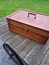 Vintage wooden toolbox for sale  LOUGHBOROUGH