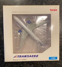 Used, Herpa 1:500 Transaero Airlines Boeing 777-200 ER 523561 for sale  Shipping to South Africa