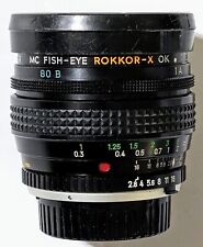 MINOLTA FISH-EYE MC LENS - 16mm F2.8 ROKKOR-X  for sale  Shipping to South Africa